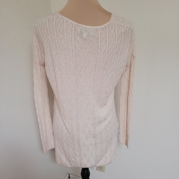 Aritzia Babton Linen Blend Light Weight Cableknit Sweater - Picture 5 of 5